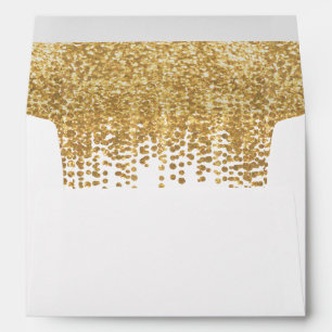 Gold Glitter Confetti Envelopes