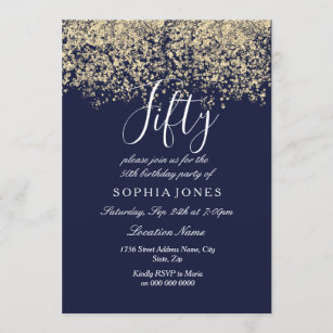 50th Birthday Invitations Announcements Zazzle Uk