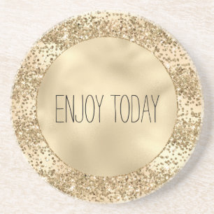Gold Glitter Confetti Sparkle      Coaster