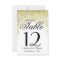 Gold Glitter Confetti Table Numbers