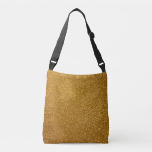 Gold glitter crossbody bag