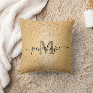 Gold Glitter Cushion