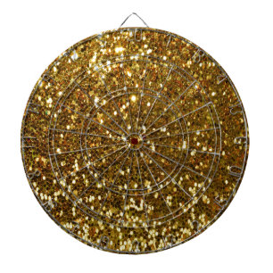 Gold Glitter Dartboard