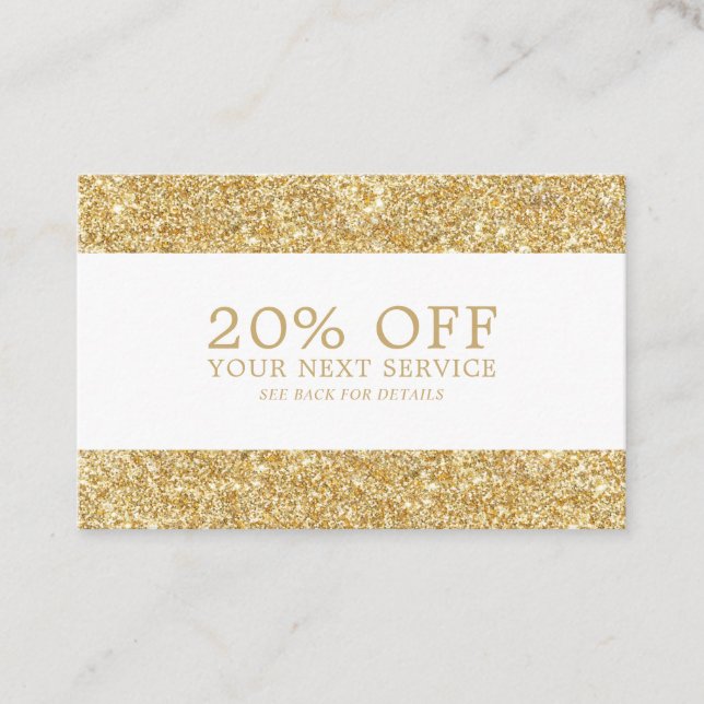 Gold Glitter - Discount Voucher (Front)