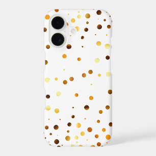 Gold Glitter Dots Clear