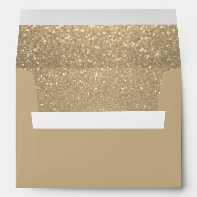 Gold Glitter Envelope (Back (Bottom))