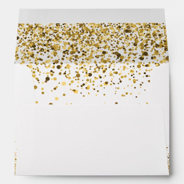 Gold Glitter Envelope (Back (Bottom))