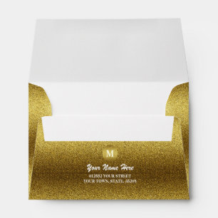 Gold Glitter Envelope