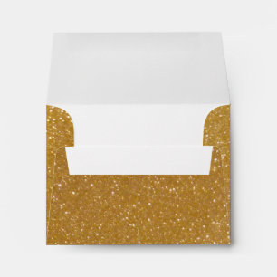 Gold glitter envelopes