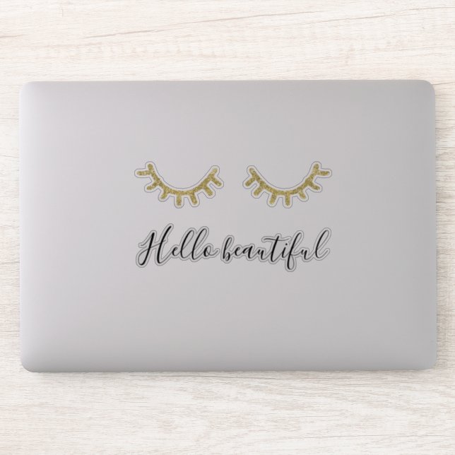 Gold Glitter Eylelashes (Computer)