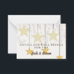 Gold Glitter Faux Foil Wedding Advice Card<br><div class="desc">This is Blank Elegant Gold Glitter Faux Foil Wedding Advice Card  Business Card. This card featuring is gold glitter. It is perfect as wedding place cards,  business cards and more. Click on the customise it button to personalise the design.</div>