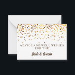 Gold Glitter Faux Foil Wedding Advice Card<br><div class="desc">This is Blank Elegant Gold Glitter Faux Foil Wedding Advice Card  Business Card. This card featuring is gold glitter. It is perfect as wedding place cards,  business cards and more. Click on the customise it button to personalise the design.</div>