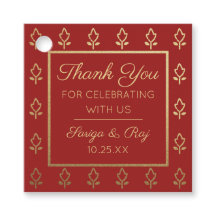 Gold Glitter Flower Wedding Return Gift