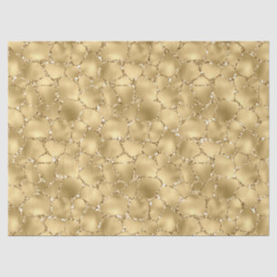 Gold Glitter Giraffe Print        Tissue Paper