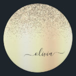 Gold Glitter Girly Luxury Modern Monogram Name Eraser<br><div class="desc">Gold Faux Foil Metallic Sparkle Glitter Brushed Metal Monogram Name Eraser. This makes the perfect graduation,  birthday,  wedding,  bridal shower,  anniversary,  baby shower or bachelorette party gift for someone that loves glam luxury and chic styles.</div>