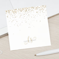 Gold Glitter Glam Monogram Name