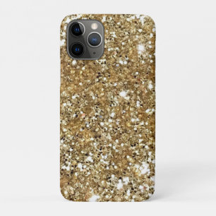 Gold Glitter Glam Sparkles Metallic iPhone 11 Pro Case