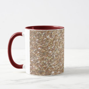 Gold Glitter Glamour Party Festive Light Sparkles Mug