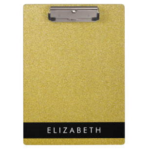 Gold Glitter, Glitter Background, Your Name Clipboard