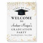 Gold Glitter Graduation Party Welcome