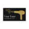 Gold Glitter Hairdresser Salon Black