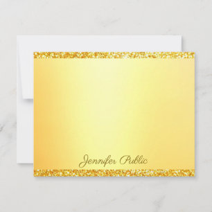 Gold Glitter Handwritten Template Script Text Name