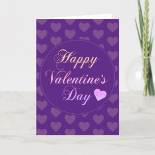 GOLD GLITTER HAPPY VALENTINES DAY CLASSIC THANK YOU CARD