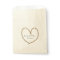 Gold Glitter Heart Wedding Favour Bag