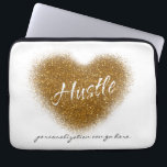 Gold Glitter HUSTLE Heart Glamour  Laptop Case Bag<br><div class="desc">Gold Glitter HUSTLE Heart Glamour  Laptop Case Bag. Customise it or leave it blank.</div>
