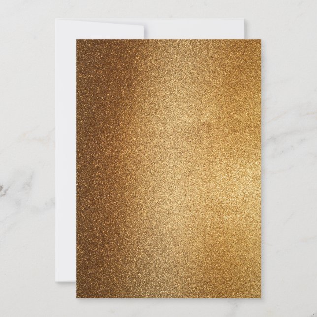 Gold Glitter   Invitation (Front)