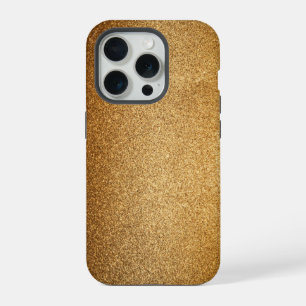 Gold Glitter iPhone 15 Pro Case