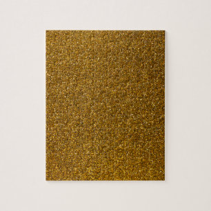Gold Glitter Jigsaw Puzzle