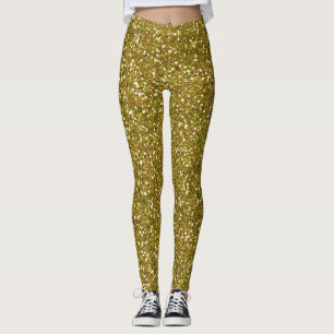 Gold Glitter Leggings
