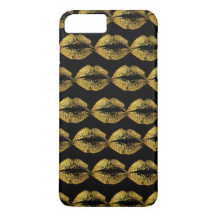 Gold Glitter Lips #2 iPhone 8 Plus/7 Plus Case