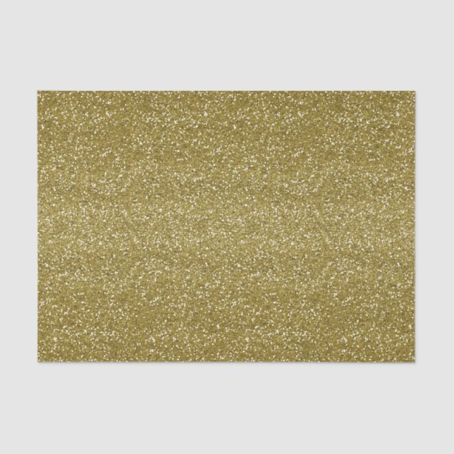 GOLD GLITTER LOOK MARDI GRAS TISSUE PAPER (Front)