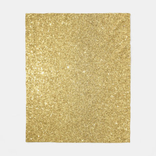 Gold glitter, luxurious, sparkling background. fleece blanket