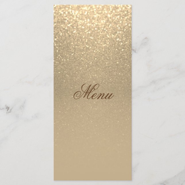 Gold Glitter Menu (Front)