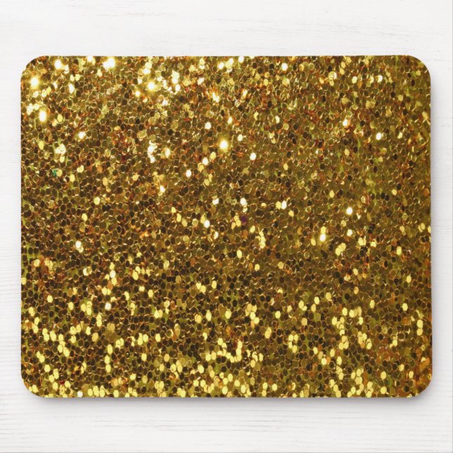 Gold Glitter Mouse Mat (Front)