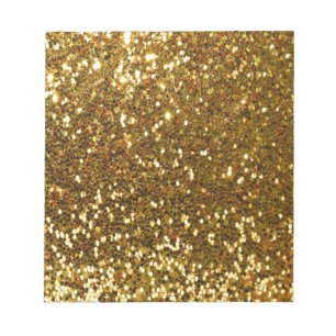 Gold Glitter Notepad