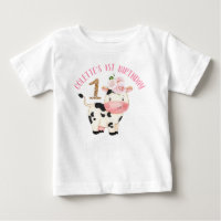 Gold Glitter One Cow Moos First Birthday