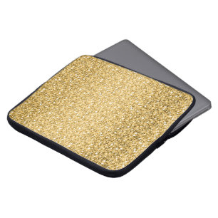 Gold Glitter Pattern Laptop Sleeve