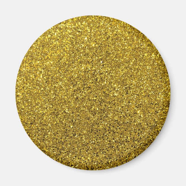 Gold Glitter Pattern Magnet (Front)