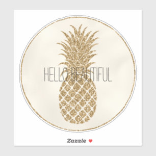 Gold Glitter Pineapple
