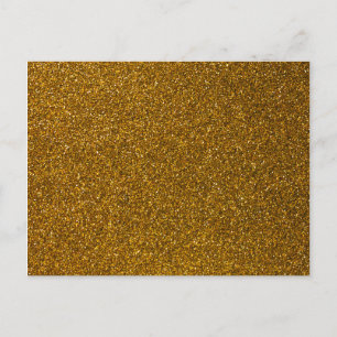 Gold Glitter Postcard