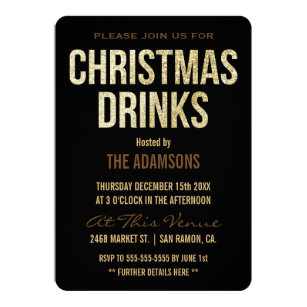 drinks christmas party invitations zazzle uk