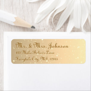 Gold Glitter Royal Wedding Calligraphy