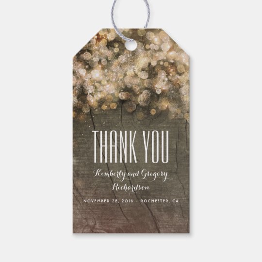 Gold Glitter Rustic Wedding