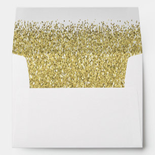 Gold Glitter Shimmer Envelopes