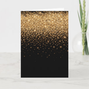 Gold Glitter Sparkle Elegant Luxury Texture Card