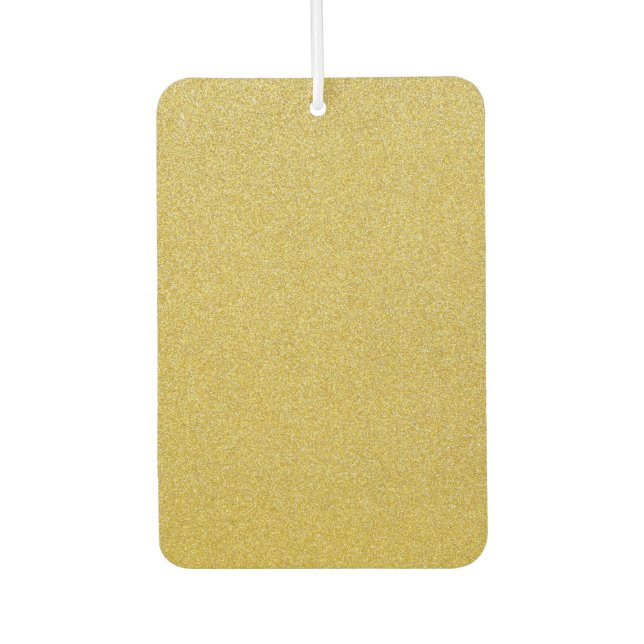 Gold Glitter, Sparkle, Glitter Background Car Air Freshener (Front)
